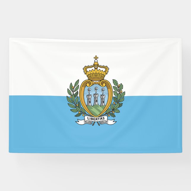 Lona Bandera de San Marino (Horizontal)