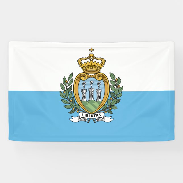 Lona Bandera de San Marino (Horizontal)