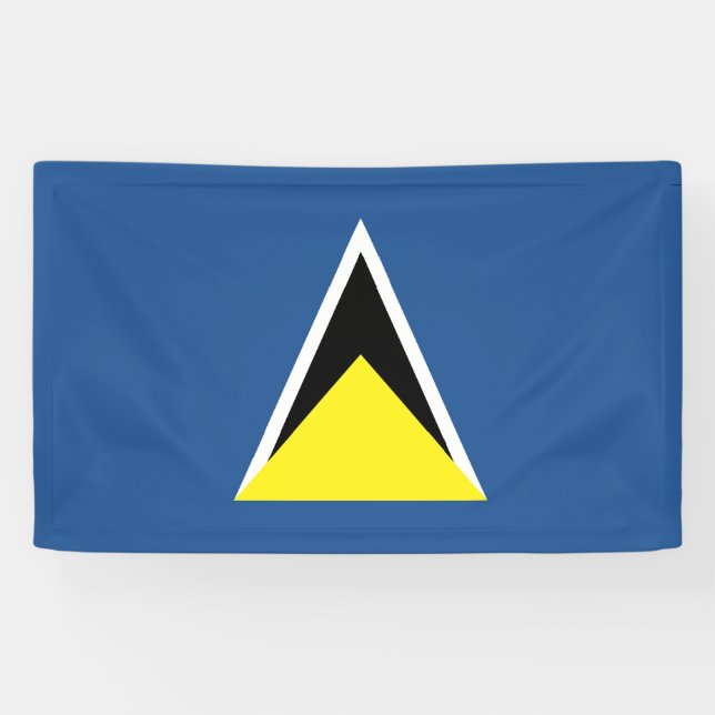 Lona Bandera de Santa Lucía (Horizontal)