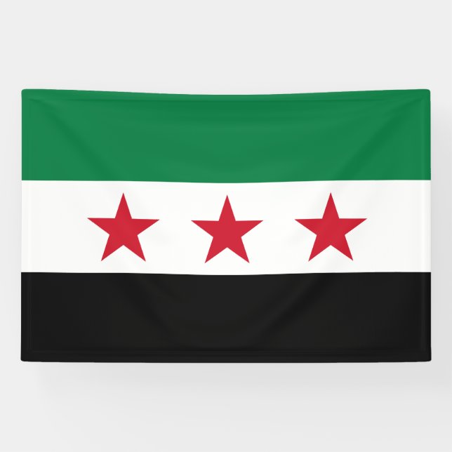 Lona Bandera de Siria (Horizontal)