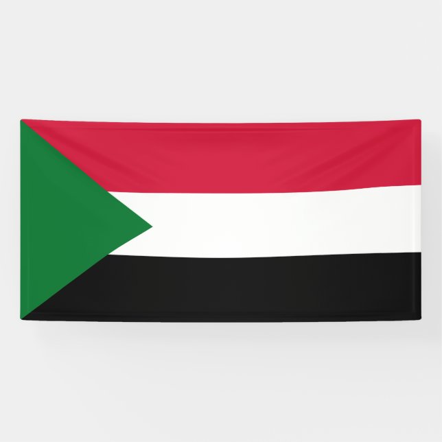 Lona Bandera de Sudán (Horizontal)