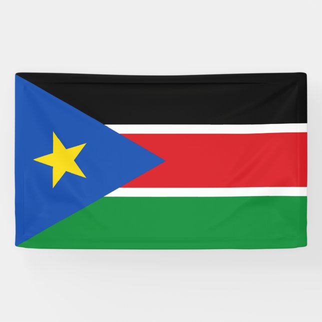 Lona Bandera de Sudán del Sur (África) (Horizontal)