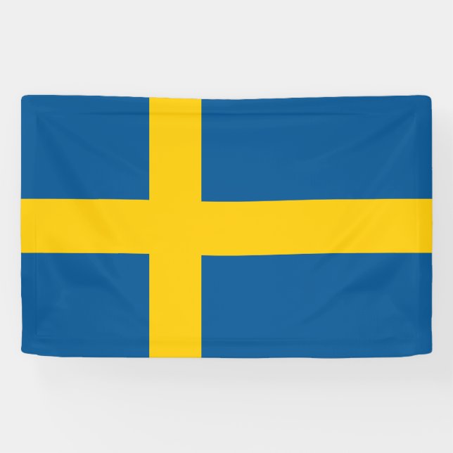 Lona Bandera de Suecia (Horizontal)