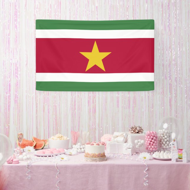 Lona Bandera de Surinam (Fiesta)