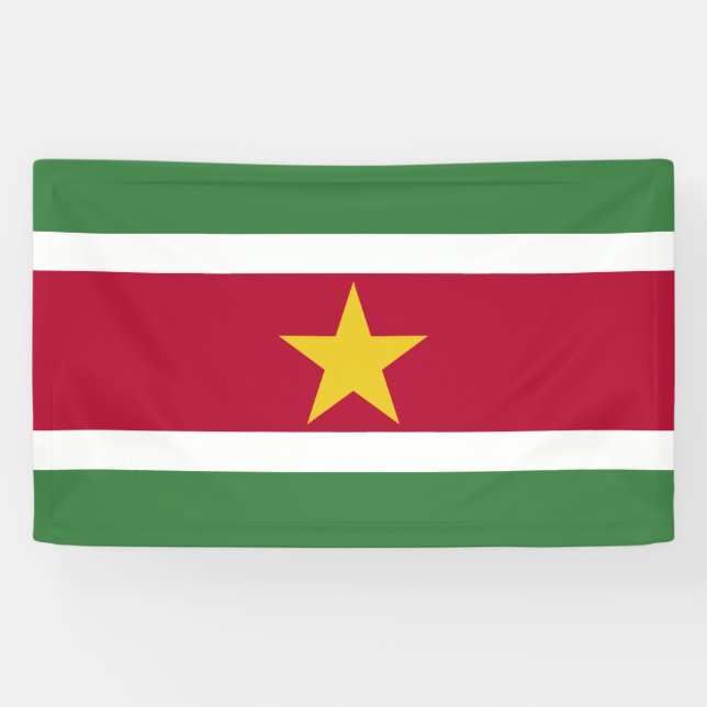Lona Bandera de Surinam (Horizontal)