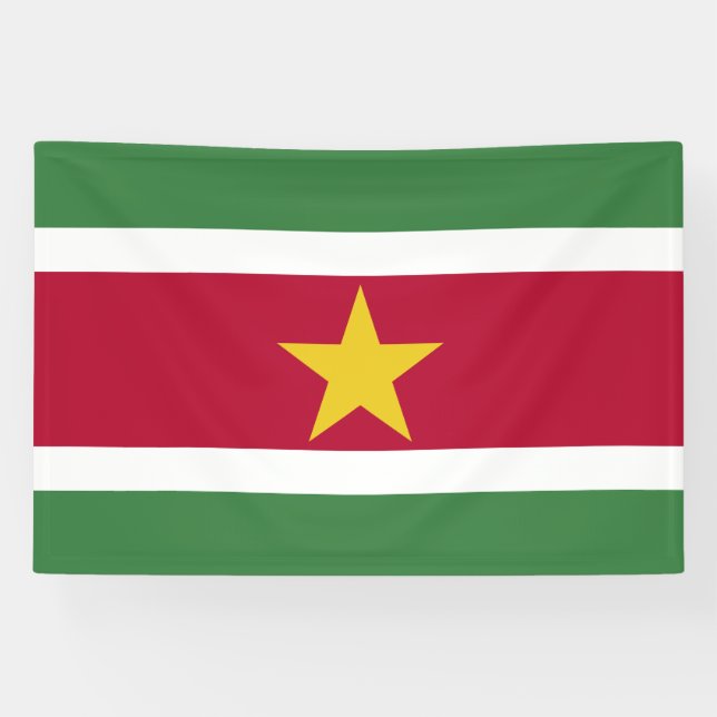 Lona Bandera de Surinam (Horizontal)