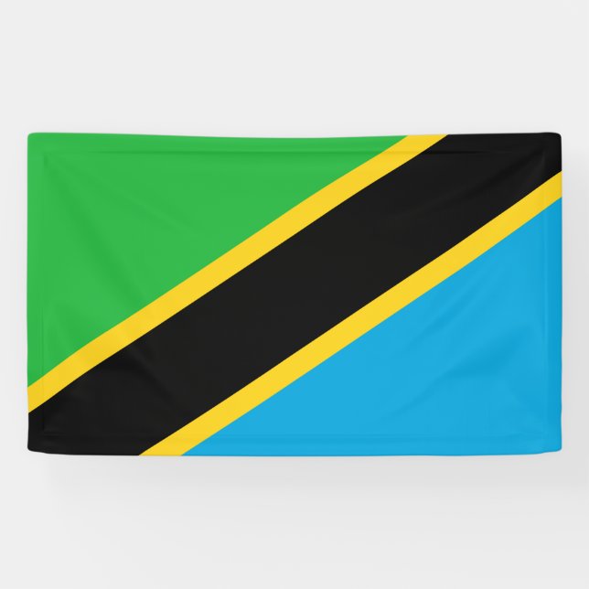 Lona Bandera de Tanzania (Horizontal)