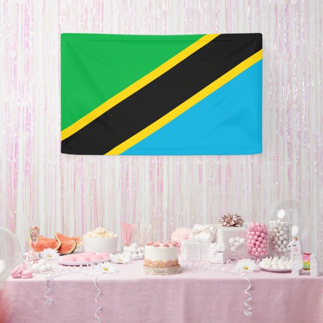 Lona Bandera de Tanzania (Fiesta)
