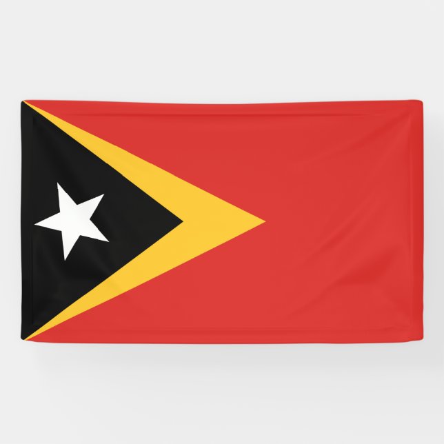 Lona Bandera de Timor Oriental (Horizontal)