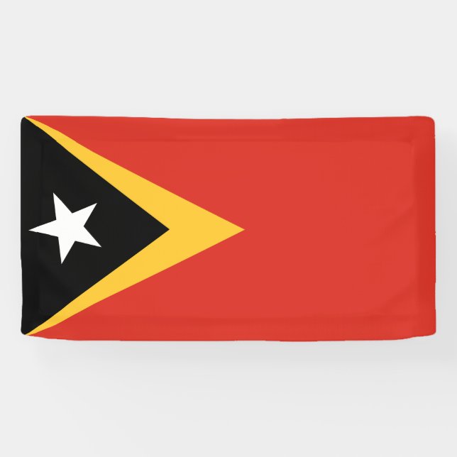 Lona Bandera de Timor Oriental (Horizontal)