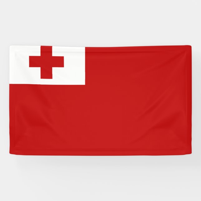 Lona Bandera de Tonga (Horizontal)