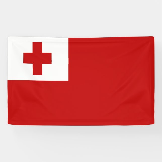 Lona Bandera de Tonga (Horizontal)