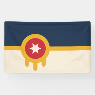 Lona Bandera de Tulsa (Oklahoma)