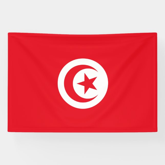 Lona Bandera de Túnez (Horizontal)