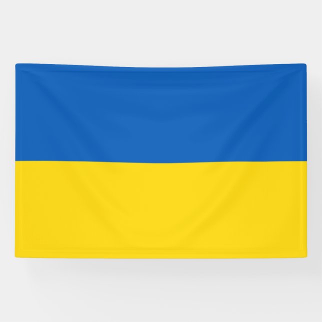 Lona Bandera de Ucrania. Exterior  (Horizontal)