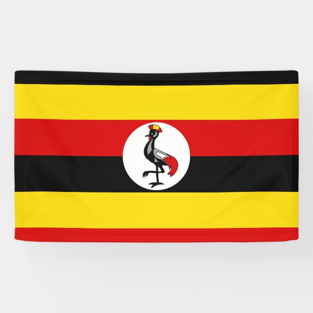 Lona Bandera de Uganda (Horizontal)