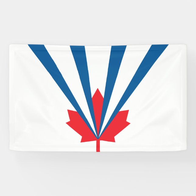 Lona Bandera de Vaughan (Ontario, Canadá) (Horizontal)