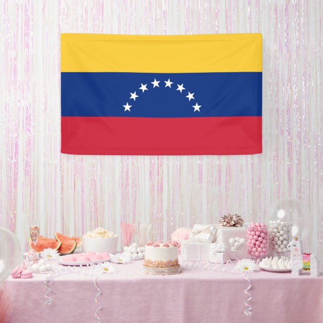 Lona Bandera de Venezuela (Fiesta)
