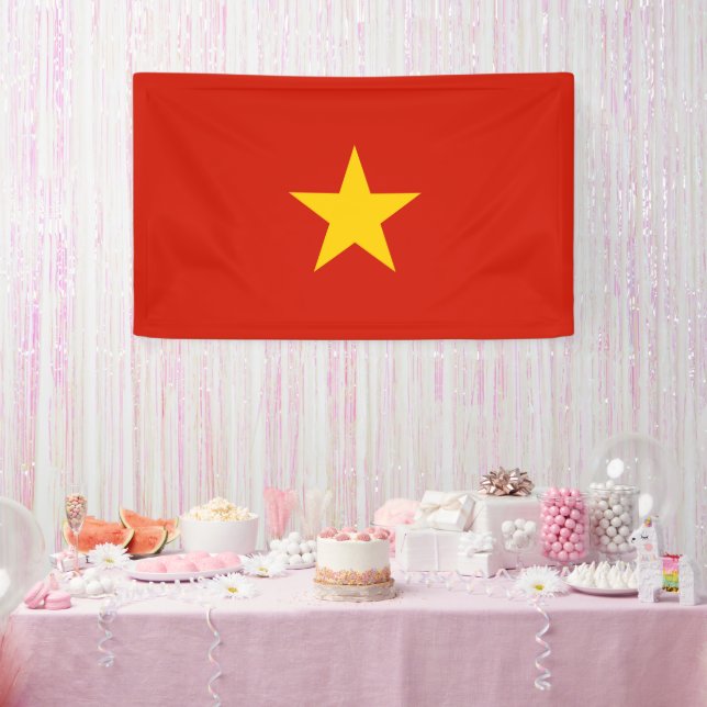Lona Bandera de Vietnam (Fiesta)