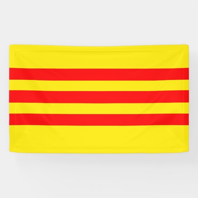 Lona Bandera de Vietnam (nueva) (Horizontal)