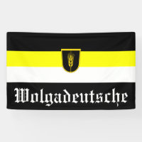 Bandera de Wolgadeutsche (versión en blanco/negro/