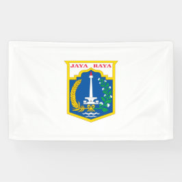 Lona Bandera de Yakarta (ciudad capital de Indonesia)
