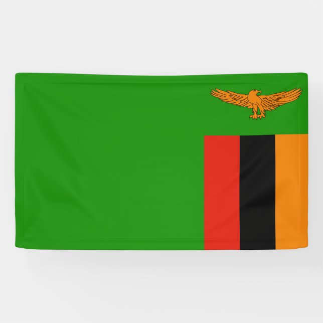 Lona Bandera de Zambia (Horizontal)