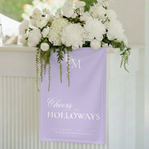Lona Bandera decorativa para recepción de boda de diner