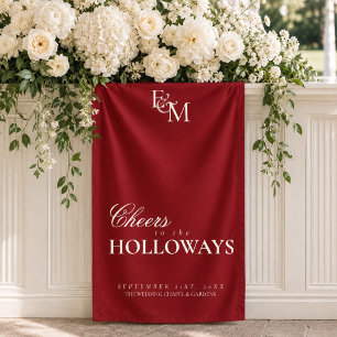 Lona Bandera decorativa para recepción de boda de diner