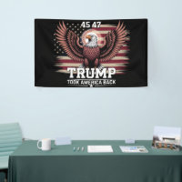 Bandera del águila de Trump presidente 45 47 2025 