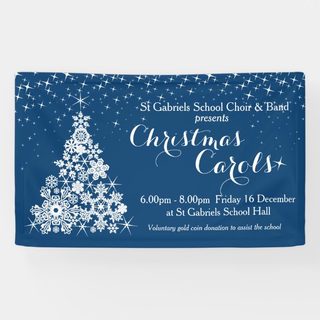 Lona Bandera del árbol de la chispa del acontecimiento (Horizontal)