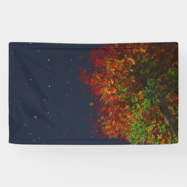 Lona Bandera del Arcoiris que cae (Horizontal)