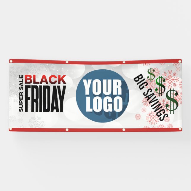 Lona Bandera del Black Friday #2 (Horizontal)