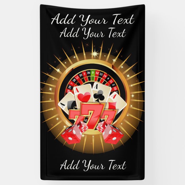 Lona Bandera del Casino (Vertical)