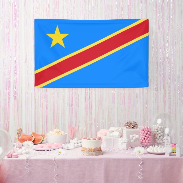 Lona Bandera del Congo (Fiesta)