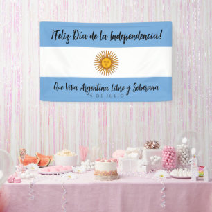 Lona Bandera del Día de la Independencia de Argentina