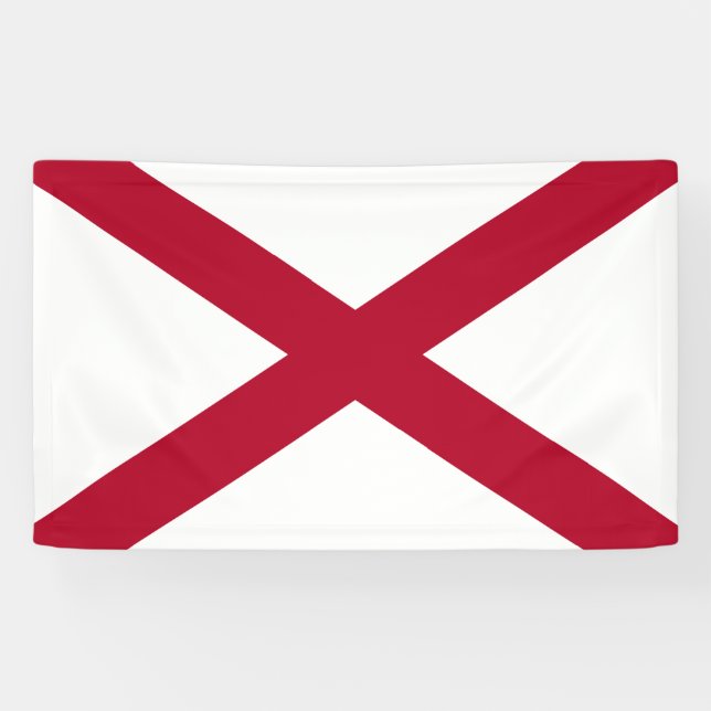 Lona Bandera del estado de Alabama (Horizontal)