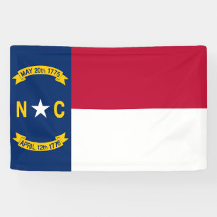 Lona Bandera del Estado de Carolina del Norte