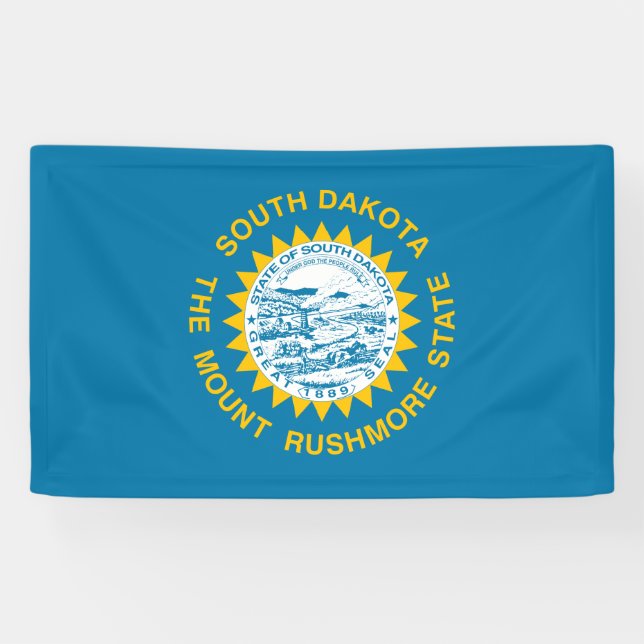 Lona Bandera del Estado de Dakota del Sur (Horizontal)