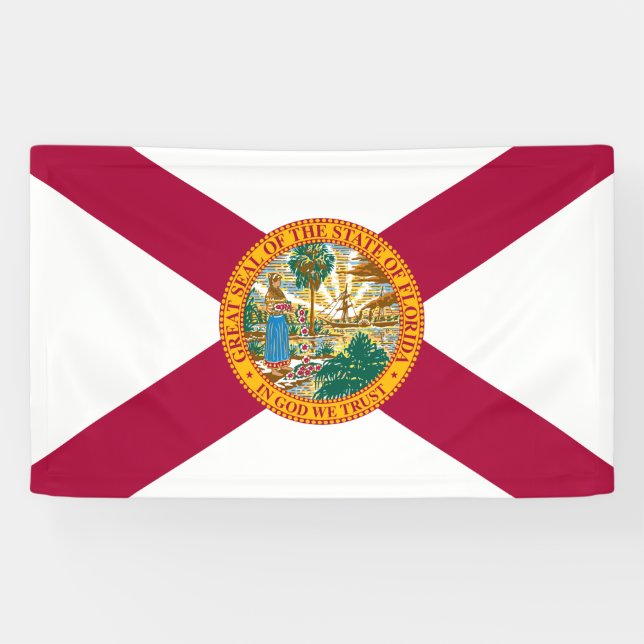 Lona Bandera del Estado de Florida (Horizontal)