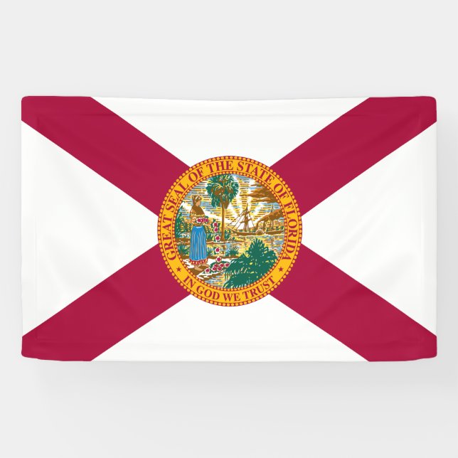 Lona Bandera del estado de Florida (Horizontal)