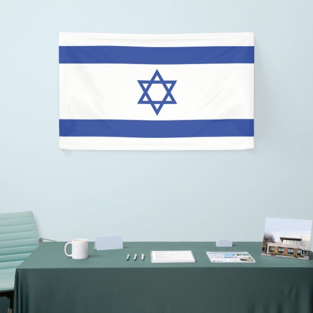 Lona Bandera del Estado de Israel, Estrella de David Ju (Feria)
