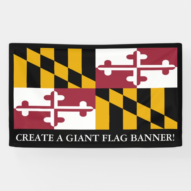 Lona Bandera del estado de Maryland (Horizontal)