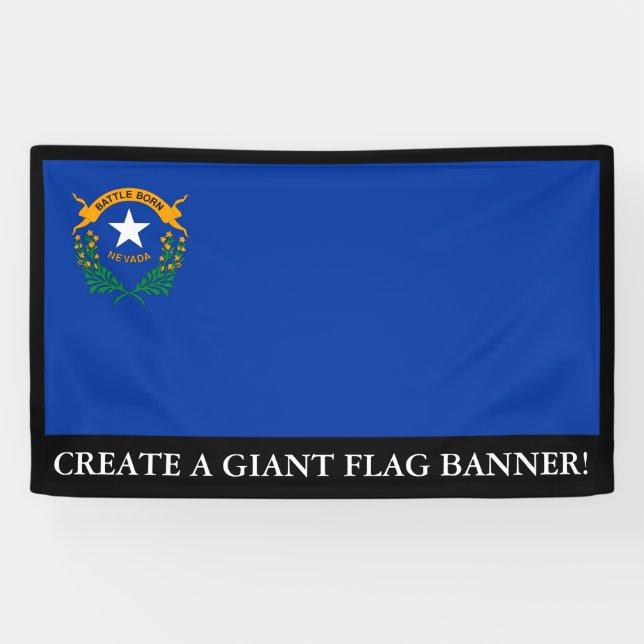 Lona Bandera del estado de Nevada (Horizontal)