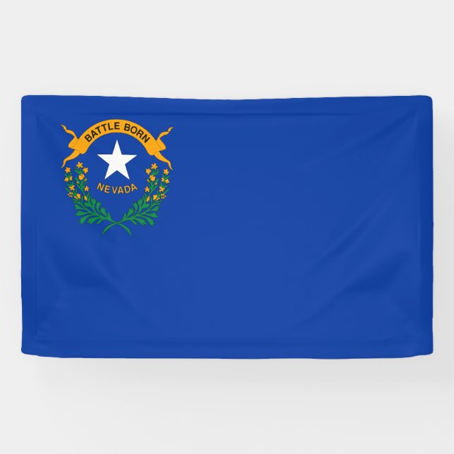 Lona Bandera del estado de Nevada (Horizontal)