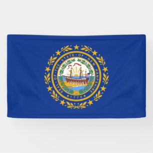 Lona Bandera del Estado de New Hampshire
