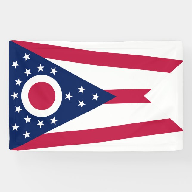 Lona Bandera del Estado de Ohio (Horizontal)