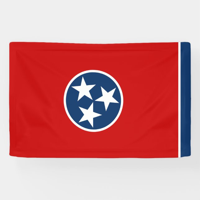 Lona Bandera del estado de Tennessee (Horizontal)