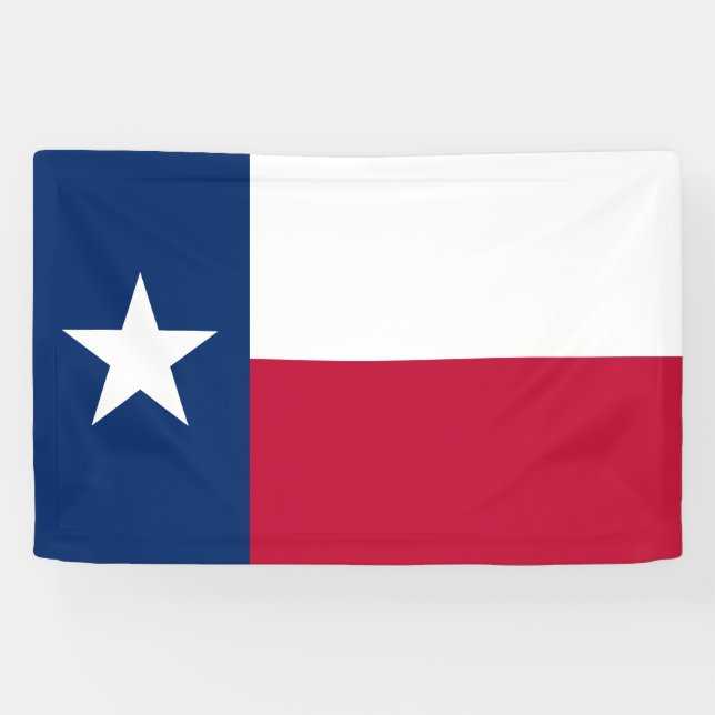 Lona Bandera del estado de Texas (Horizontal)