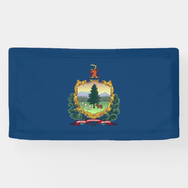 Lona Bandera del Estado de Vermont (Horizontal)